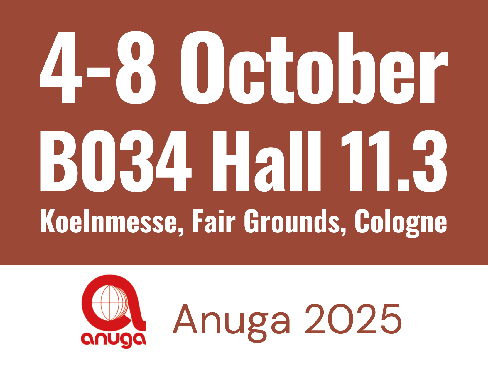 2025 年アヌガ・ケルン国際食品見本市で Armada とお会いしましょう : 最高のパスタが長期的なパートナーシップを期待しています