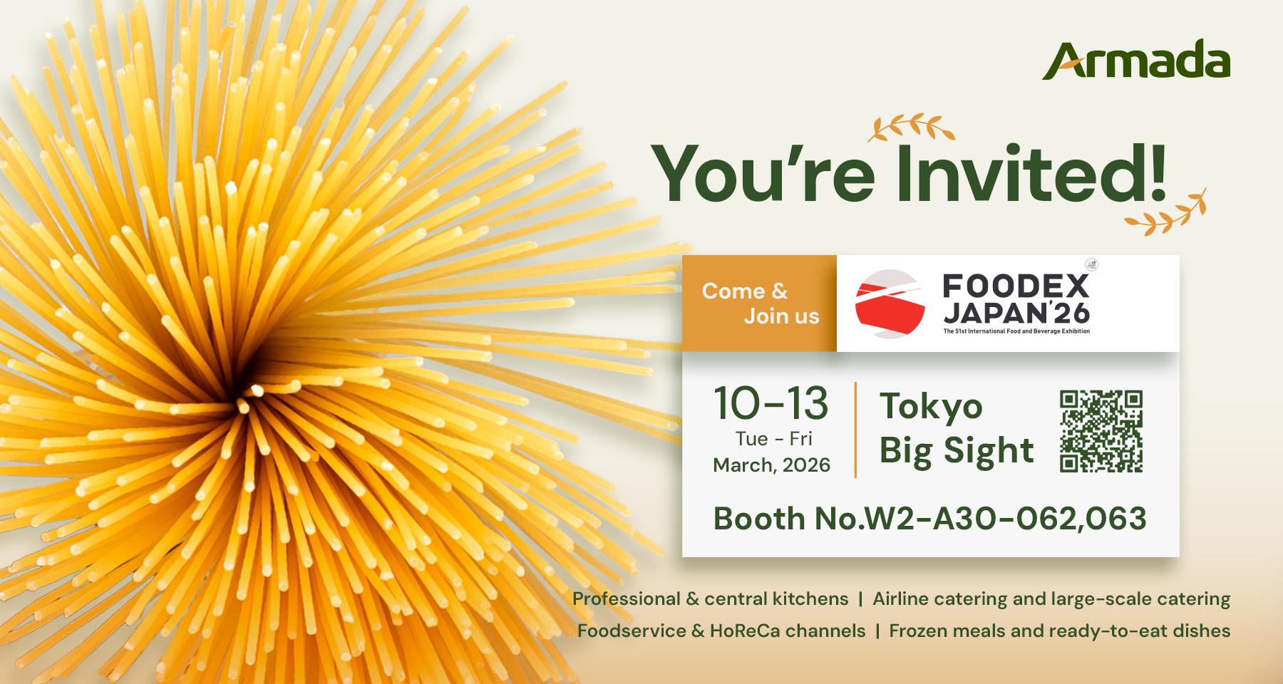 Armada 亮相日本 FOODEX——以高端義大利麵，攜手長期合作夥伴